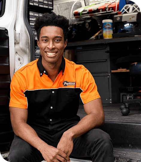 Pop-A-Lock Baton Rouge locksmith in our uniform