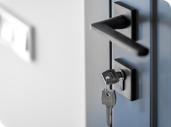 modern door lock and handle set